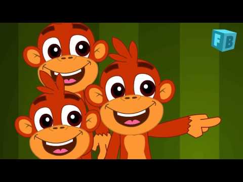 Five Little Monkeys Jumping On The Bed | Children Nursery Rhyme | Songs