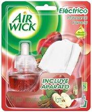 Air Wick Aromatizante de Ambiente Continuo, Aparato Eléctrico con Luz Nocturna y Repuesto con Aroma, Manzana Canela, 21 ml