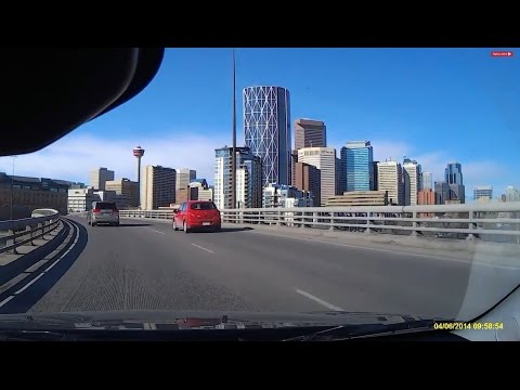 Calgary Sightseeing, Driving Through Downtown Calgary, Calgary Canada