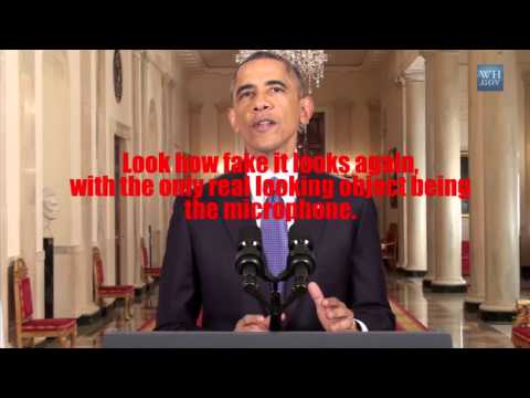 Was Obama's "Oval Office" Speech an Illuminati HOLOGRAM?