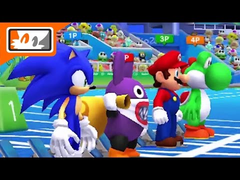 Mario & Sonic at the Rio 2016 Olympic Games (3DS) 13 Minutes of Gameplay! (Regular & Dream Events)