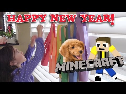 New Year's Eve CRAFTERS! Making New Minecraft Server & Paper Lanterns