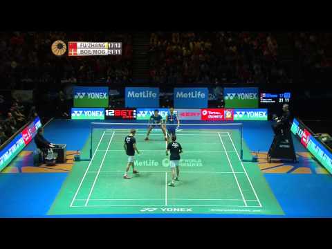 Fu Haifeng/Zhang Nan vs M. Boe/C. Mogensen | MD F Match 5 - YONEX All England Open 2015