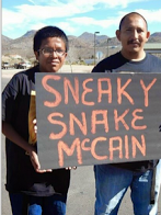 Apaches Defending Oak Flat 'Sneaky Snake McCain'