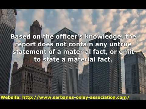 The Sarbanes Oxley Act of 2002