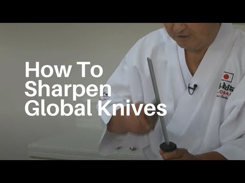 How To Sharpen Global Knives - Knife Sharpening with Mr Global