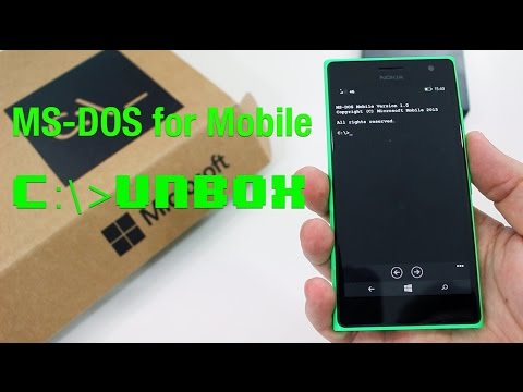 MS-DOS for Mobile - Unboxing and Setup