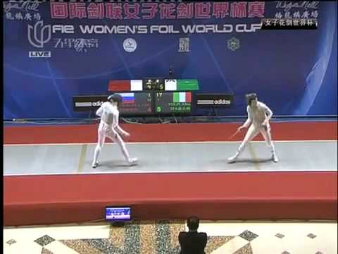 Foil Fencing World Cup 2012 Shanghai Volpi Alice vs Shanaeva Aida.mp4