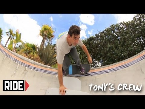 Tony Hawk, Riley Hawk & the FLIP Team Skate Tony's Backyard Park - Tony's Crew