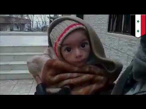 Starving Syrian children in Madaya, Syria are eating grass and leaves to survive - TomoNews