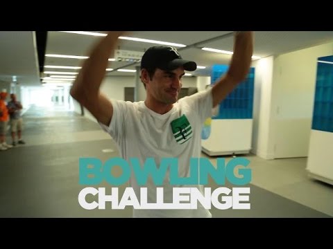 Federer, Kyrgios, Murray and more try out tennis bowling | Australian Open 2016