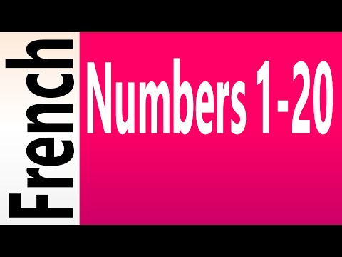 Learn French Numbers 1 - 20: Audio and IPA (International Phonetic Alphabet)