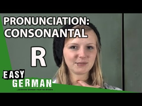 Visual Guide to German Pronunciation - Consonantal R