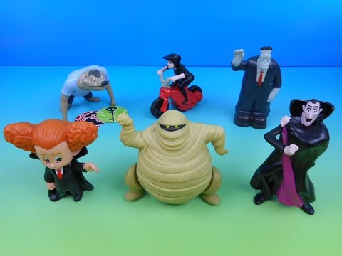 2015 HOTEL TRANSYLVANIA 2 SET OF 6 McDONALD'S HAPPY MEAL KIDS MOVIE TOYS VIDEO REVIEW