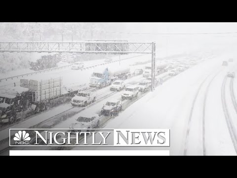 Monster Snowstorm Begins Working Its Way Up East Coast | NBC Nightly News