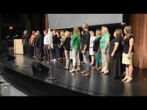 Flash Mob "One More Day" (Les Mis)  - West Des Moines Schools - Welcome Back