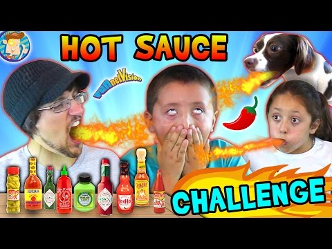 HOT SAUCE CHALLENGE!  Cry Alert!  Waahhh Wahhhh!!  (FUNnel Vision Tries 15+ Spicy Bottles)