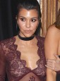 Kourtney Kardashian Sheer Top In LA