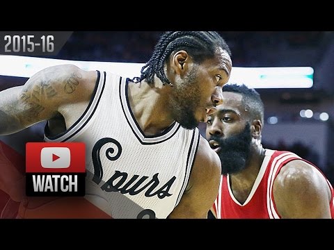 James Harden vs Kawhi Leonard Xmas Duel Highlights (2015.12.25) Rockets vs Spurs - SICK!