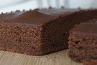 Quick and easy chocolate cake slice