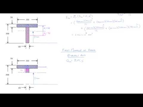 Cross-sectional Properties - First Moment of Area (Ex 5.1 - Part III)