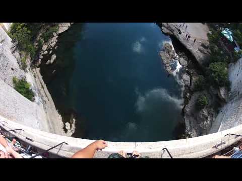 Bridge jump - MOSTAR (Go Pro Hero2)