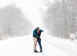 Couple's Blizzard Engagement Pics Will Warm You From The Inside Out