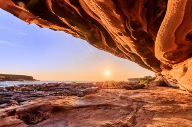 Sunrise at Little Bay, NSW, Australia.