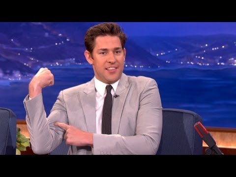 John Krasinski + Gun Range = Hot First Date - CONAN on TBS