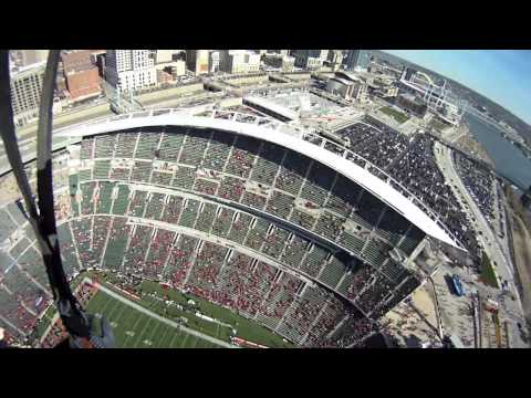 Team Fastrax Skydive Paul Brown Stadium UC Football