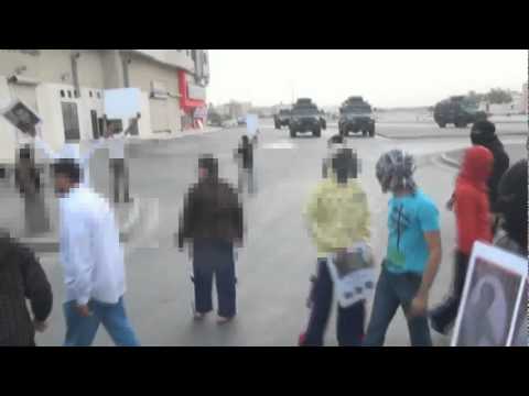 The moment of killing martyr Zuhair Alsaeed. Awamia town, Qatif. Feb 10th, 2012