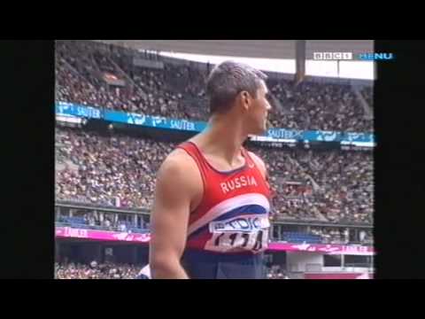 Sergey Makarov in the 2003 World Championships 85.44 meters (WINNING THROW)