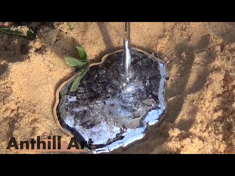 Casting a Winter Ant Colony with Molten Zinc (Cast #058)