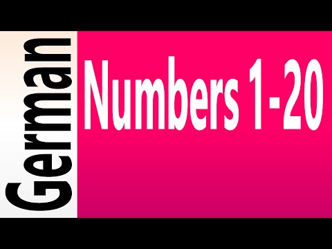 Learn German Numbers 1 - 20: Audio and IPA (International Phonetic Alphabet)