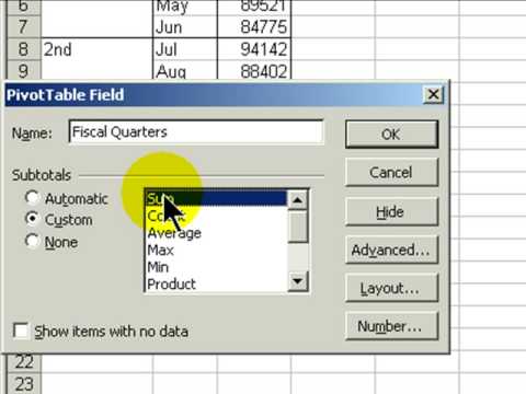 Change to a Fiscal Year Grouping in Excel Pivot Table