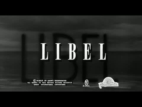 Libel - Available Now on DVD