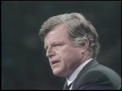 Senator Kennedy at the 1980 Democratic National Convention