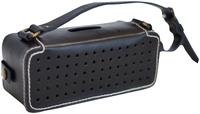 Henley   Leather Bluetooth Wireless Speaker, Black Leather