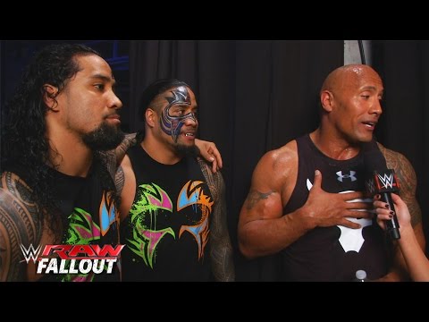 The Rock gets welcomed back to the WWE: Raw Fallout, January 25, 2016