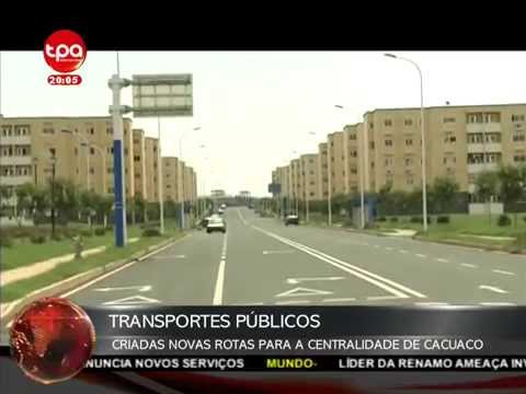 Transportes na centralidade de cacuaco em Luanda