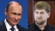 The Chechens urge Russian President Vladimir Putin (L) to "crack down" on  Chechen leader Ramzan Kadyrov "and those like him, who subject the freedom-loving Chechen people to humiliations never seen before."