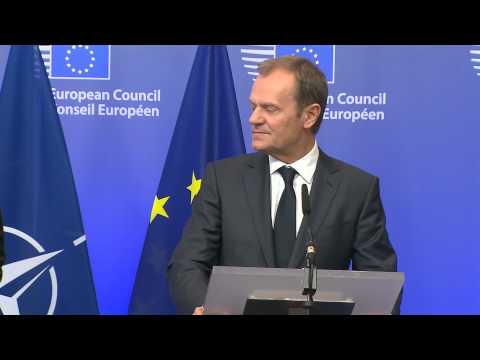 NATO Secretary General with President of the European Council, Donald Tusk