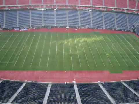 Reliant Stadium field from Soccer to NFL Football Timelapse