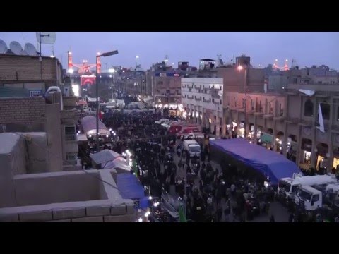 Walk to Karbala, Ziyara of Imam Hussain, Arbaeen. HD مشاي زوار الحسين كربلاء