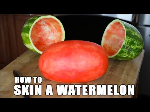 SKIN A WATERMELON party trick