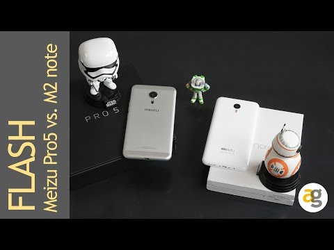 Meizu Pro 5 versus M2 note | Flash video