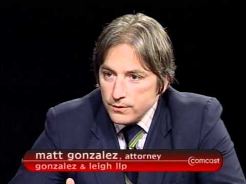 Interview.  Matt Gonzalez, Green Party Mayoral Candidate, San Francisco. 2006