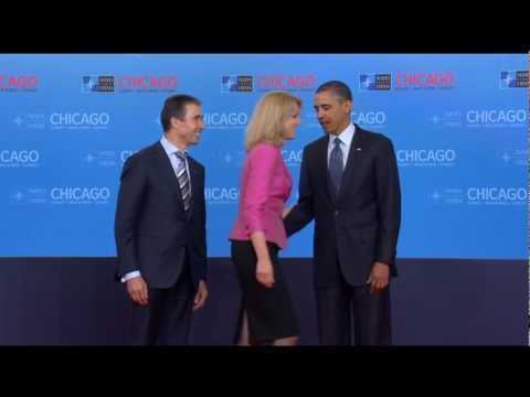 Obama greets world leaders, NATO Chicago Summit 2012