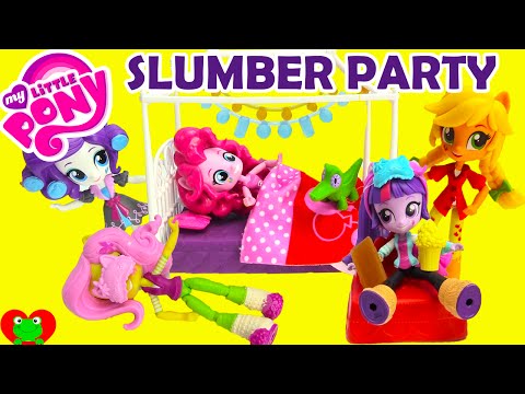 My Little Pony Slumber Party Playsets with Equestria Girls Minis Dolls