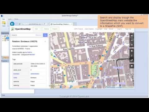 Convert OpenStreetMap data to Shapefiles (SHP) - Spatial Manager Blog